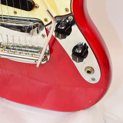 Vintage 1965 Fender Mustang Electric Guitar, Dakota Red w/ Case image 6
