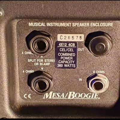 Mesa Boogie 4x12 guitar cabinet Three Quarter Back image 4
