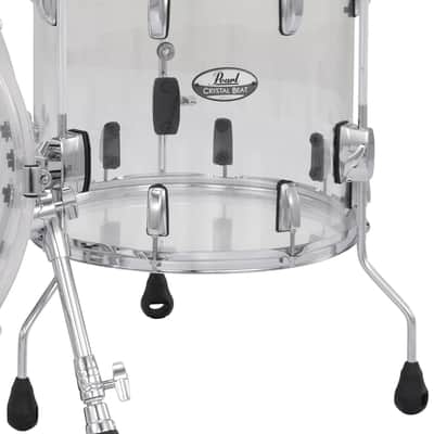 Pearl Crystal Beat Ultra Clear 18x16" Floor Tom Drum Acrylic CRB1816F/C730 | NEW | Authorized Dealer image 1