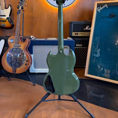 Gibson CME Exclusive SG Standard with T-Type Pickups, Tortoise Pickguard 2018 - Olive Drab image 6