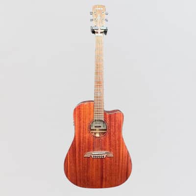 Alvarez MD66CE Mahogany Dreadnought Acoustic-Electric Guitar - Natural image 7