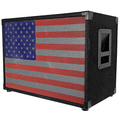 SA-210_4OHM-USA - 2x10 Bass Guitar 4 Ohm Speaker Cabinet with Interchangeable USA Grille image 1