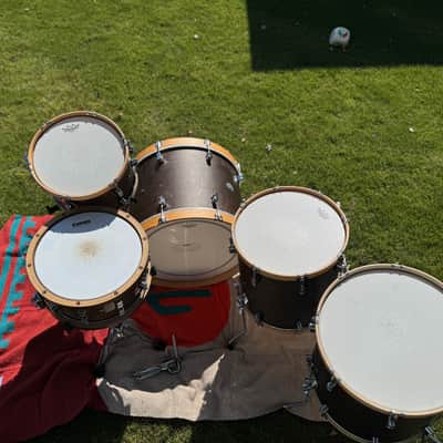 PDP PDCC2213TN Concept Classic Maple Series 13/16/18/22" with 14 inch snare - Walnut Stain with Natural Hoops image 22