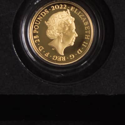 Royal Mint 1/4 ounce Rolling Stones Sixty Commemorative Gold Proof Coin. (2022) - gold finish image 11