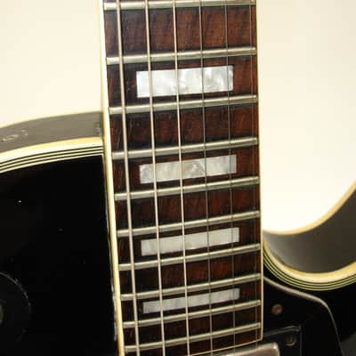 Vintage Memphis LP Copy Electric Guitar Black w/ EMG Pickups image 9