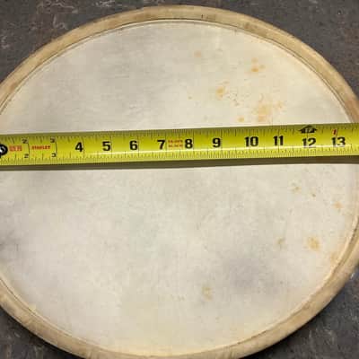 14 “ WFL Calf skin snare drum heads-1950s ? Batter & snare image 2