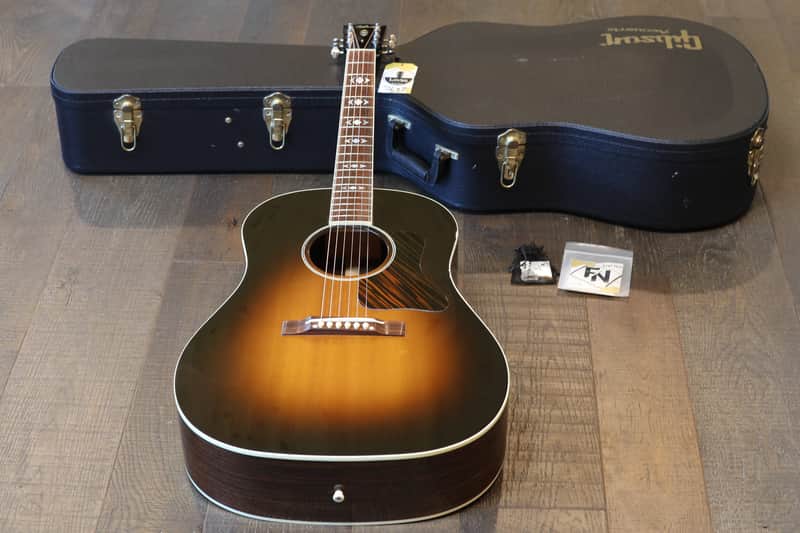 2008 Gibson Advanced Jumbo Acoustic Guitar Vintage Sunburst + OHSC image 1