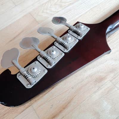 1991 Greco Thunderbird IV TB1100 Electric Bass Guitar Japan Fujigen Gibson Lawsuit w/Original Case image 5