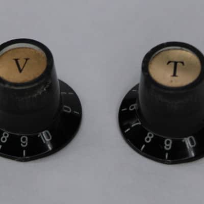 đź‘€Vintage 1970's Univox Hi-Flier Knobs - Volume & Tone image 1