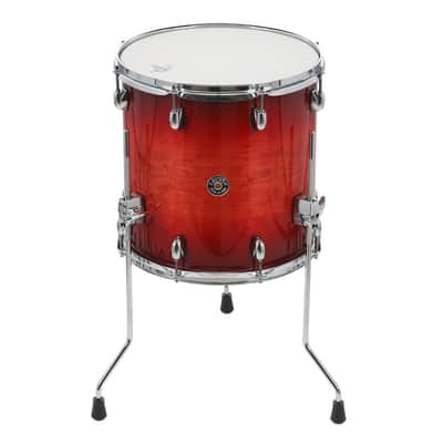 Gretsch GR814.284 CC2-1414F-GCB Floor Tom Catalina Club 14" x 14" Gloss Crimson Burst image 7