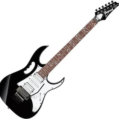 Ibanez JEMJR-BK Steve Vai Signature with Jatoba Fretboard 2022 - Present - Black image 1