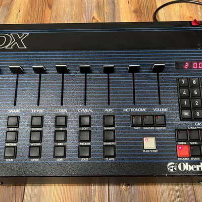 Oberheim DX 6-Voice Drum Machine 1982 - Blue with Wood Sides