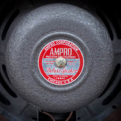 1960 Ampeg Guitaramp 518 Dolphin Special Vintage Tube Amp 1x12 Navy Random Flair image 12