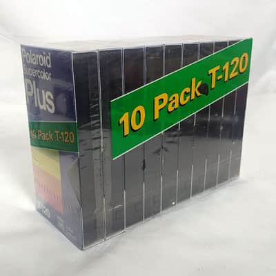 Polaroid Supercolor Plus T-120 VHS Video Cassette Tapes New in Wrap - Lot of 7 image 2