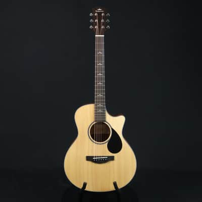 Kepma FC Mini SM Elite Series 36 inch Solid Top Travel Acoustic Guitar - Natural ( FC-MINI-NAT ) image 5