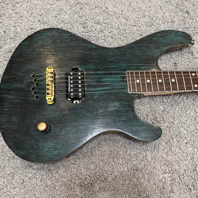 Vika Custom Shop Shape of Mayones Regius Superstrat Electric Guitar Djent machine solid body Boutique Unique Metal machine Unique Electric Guitar Onehumb Seymour Duncan Single pickup image 3
