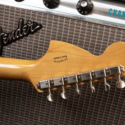Fender Jagstang Kurt Cobain 2001 - daphné Blue image 6