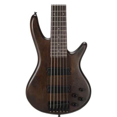 Ibanez GIO Series GSR206B Electric Bass Guitar, Rosewood Fretboard, Walnut Flat image 16