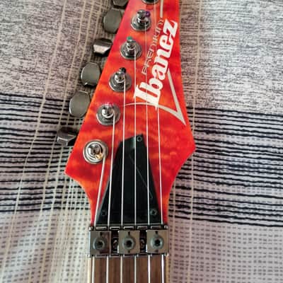 Ibanez Premium RG920QMZ Liquid Inferno Dimarzio Crunchlab RG 920 Electric Guitar Edge Zero image 8