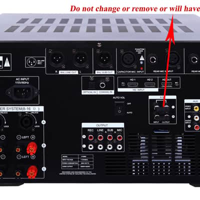 Karaoke System 8000W Mixing Amplifier, 6000W Floor Standing Speakers, Dual Wireless Microphone Bild 7