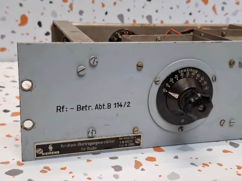 Siemens Tube Studio Aplifier 》EZ11 EF14 EF12 》Betr. Abt. B 114/2 》  》STUDIOVERSTARKER image 1