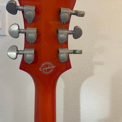Epiphone Emperor Swingster Orange with Bigbsy image 8