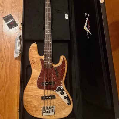 Fender Custom Shop Artisan Maple Burl Jazz Bass NOS - Aged Natural 2024 image 1
