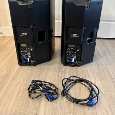 Pair of QSC K12.2 Powered PA Speakers with QSC Bags & Power Cables image 4