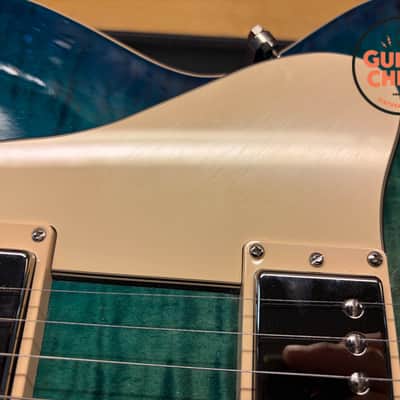 2017 Gibson ES-335 Figured Aquamarine OHSC image 16