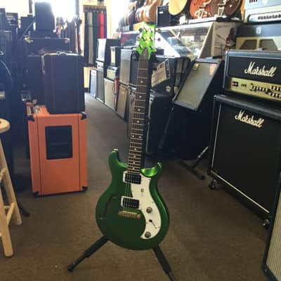 PRS Mira Semi-Hollow 2016 Lime Jewel Metallic image 2