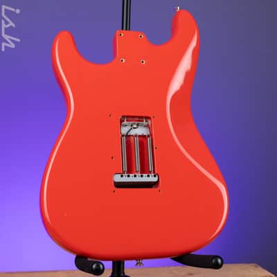 1996 Fender Stratocaster Vintage '62 American Strat Body Fiesta Red image 9