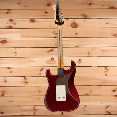 Fender Custom Shop Limited Andy Hicks Masterbuilt 1958 Stratocaster Heavy Relic - Poison Apple Red-AH0266 image 9