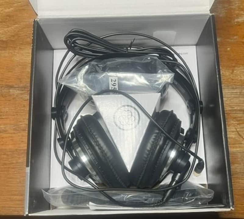AKG K240 MKII Professional Semi-Open Back Studio Headphones 2010s - Black image 1