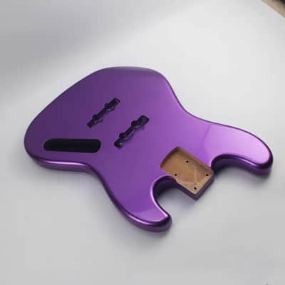 Metallic Purple Jazz Bass Style Alder Wood Body image 3