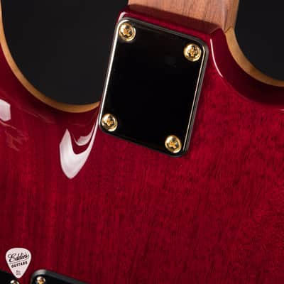 Suhr Standard Carve Top Pau Ferro Neck - Trans Teal Burst image 11