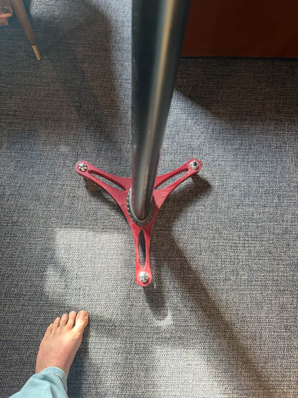 Ultimate Support MS-90/45R Column Studio Monitor Stands - 45' (Pair) 2010s - Red image 1