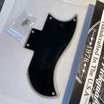 Black/White 5 Ply WIDE BEVEL Pickguard for Gibson Custom Shop '61 SG VOS image 6