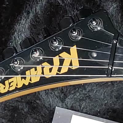 Legendary Very Rare kramer nightswan lightning 1989 dark blue with lightning storm paint job image 9