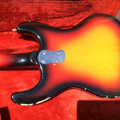 1966 Mosrite Ventures Model MK 1 Sunburst vintage with original case image 8