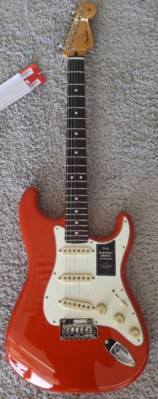 Mint Fender Player II Stratocaster, Rosewood Fingerboard, Coral Red Finish - MIM image 1