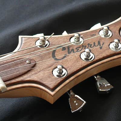 Thomas Cherry Guitar Used Custom Boutique "Jaeloe" style electric guitar. One of a kind. 2025 - Natural bare wood open grained oil finish image 18