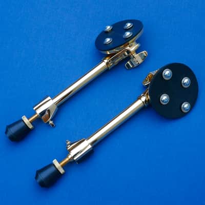 DW Bassdrum Spurs GOLD Pair DW DRSP1220 image 6
