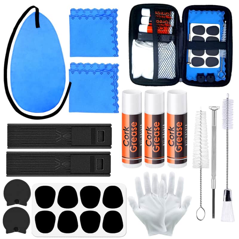 Clarinet Cleaning Kit With Case, Saxophone Cleaning Kit, Clarinet & Saxophone Care Kit, Maintenance Kit With Case For Wind & Woodwind Instrument image 1