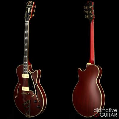 Demo D'Angelico Deluxe SS Satin Trans Wine image 6