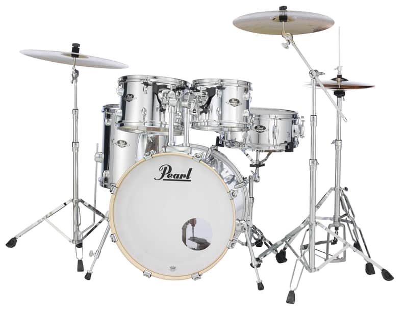 Pearl Export Series 22 x 18 Bass Drum w/BB-70, Mirror Chrome (EXX2218B/C49) image 1