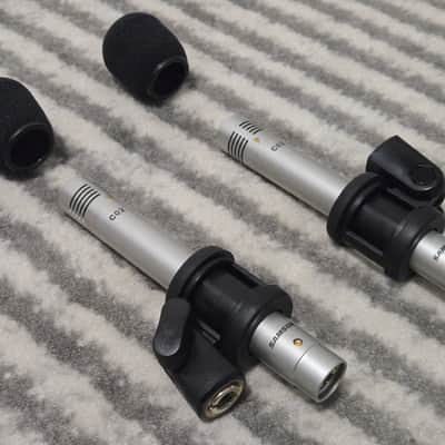 Samson C02 Small-Diaphragm Supercardioid Pencil Condenser Mics (Stereo Pair) 2010s - Silver image 2