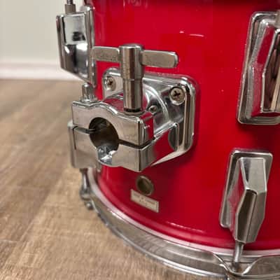 Pearl Export EX 10"x8" Rack Tom Drum Late 1980's - Coral Red image 5