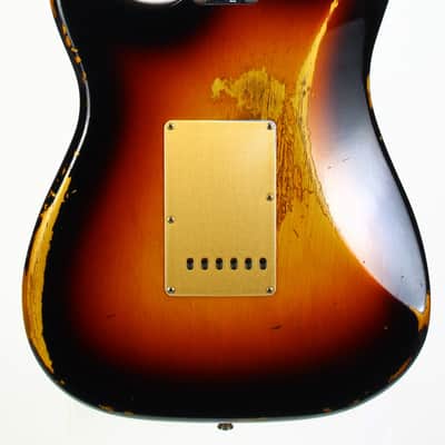Fender Custom Shop LTD NAMM 59 Reissue Stratocaster Heavy Relic 2017 Roasted Neck 1959 Sunburst image 11