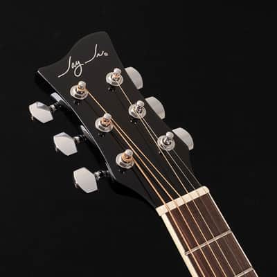 Jay Turser JJ43-PAK-TSB Dreadnought Basswood Top Mahogany Neck 3/4 Size 6-String Acoustic Guitar w/Gig Bag, Tuner, Strap & Picks image 3