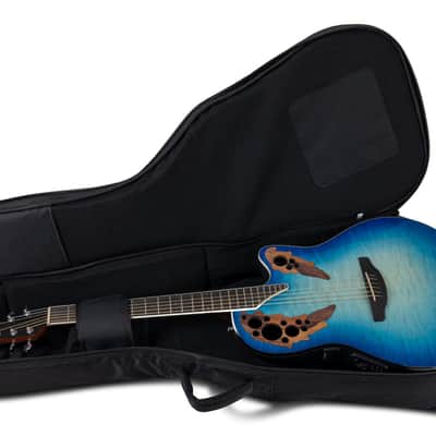 Ovation .OV213.100 Guitar Gig Bag Super Shallow w/Ovation Logo - Black image 16